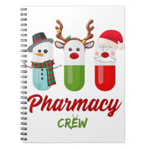 Caderno Espiral Rebane rena santa claus farmácia c