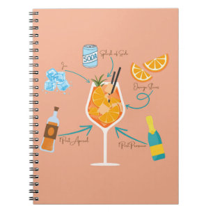 Caderno Espiral Receita de Aperol