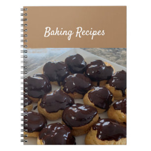 Caderno Espiral Receitas de Assar Bolinhos de Creme