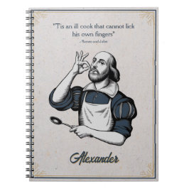 Caderno Espiral Receitas Personalizadas de Confeitaria Chef Elegan