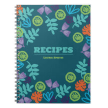 Receitas personalizadas para o notebook floral ver