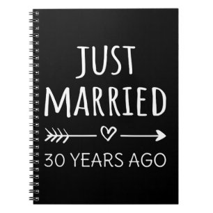 Caderno Espiral Recem casados Há 30 Anos