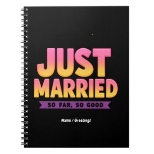 Caderno Espiral Recem casados Tão Bom Casal Engraçado