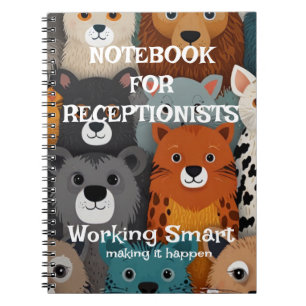 Caderno Espiral Recepcionista Personalizado