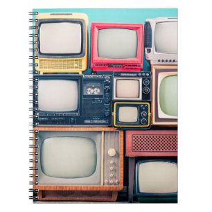 Caderno Espiral Receptores de TV retrorreflectores da faixa dos 60