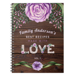 Caderno Espiral RECIPES - Presente para a vovó da família personal