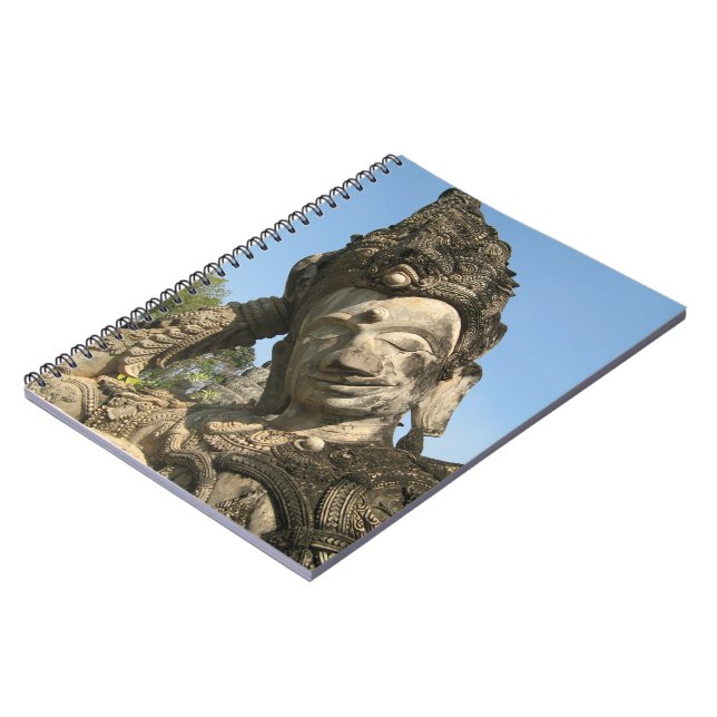 Caderno Espiral Reclinando Buda... Nong Khai, Isan, Tailândia (Left Side)