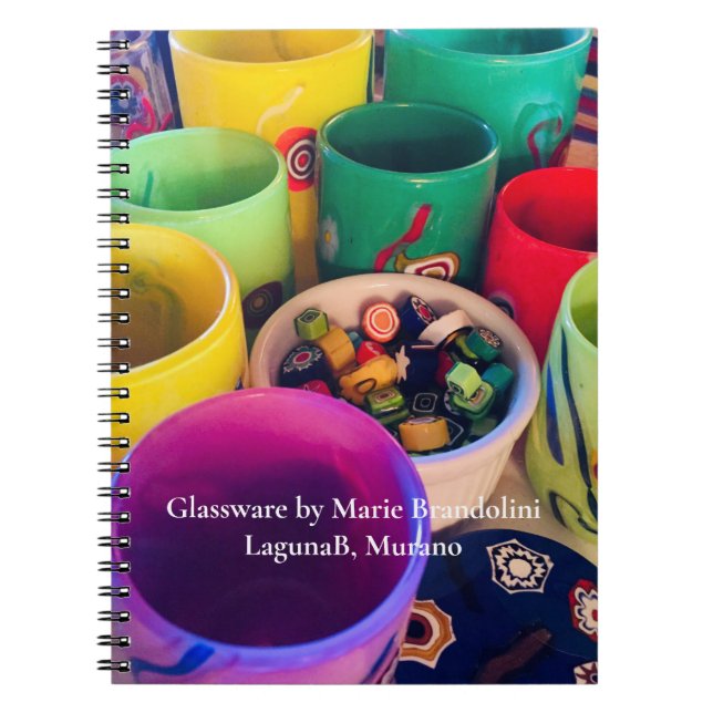 Caderno Espiral RECOLHA DE VIDROS PEQUENOS DA Laguna B, (Frente)