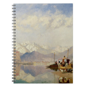 Caderno Espiral Recordações do Lago Maggiore, dia de mercado em
