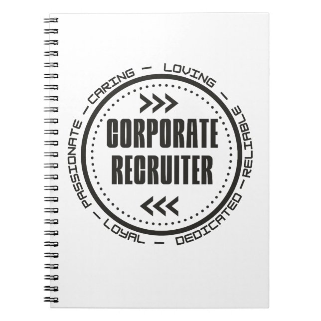 Caderno Espiral Recrutador Corporativo Incrível (Frente)