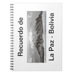 Caderno Espiral recuerdo de Las Paz