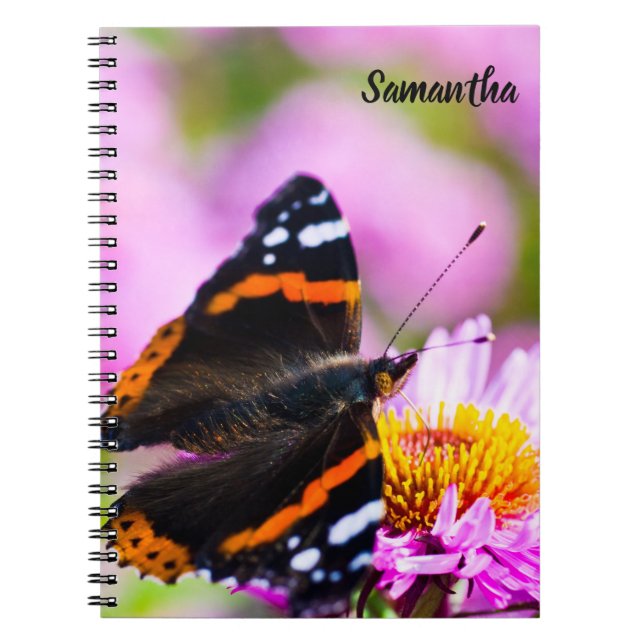 Caderno Espiral Red Almirante Butterfly Notebook Espiral (Frente)