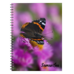Caderno Espiral Red Almirante Butterfly Notebook Espiral