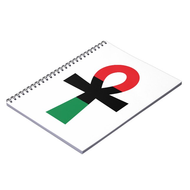 Caderno Espiral Red, Black & Green Ankh (Left Side)