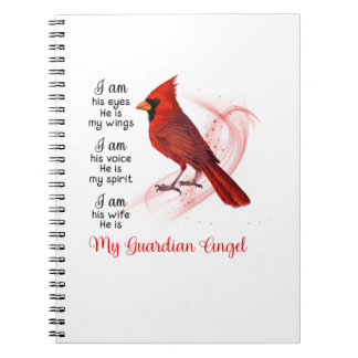 Caderno Espiral Red Cardinal My Guardian Angel
