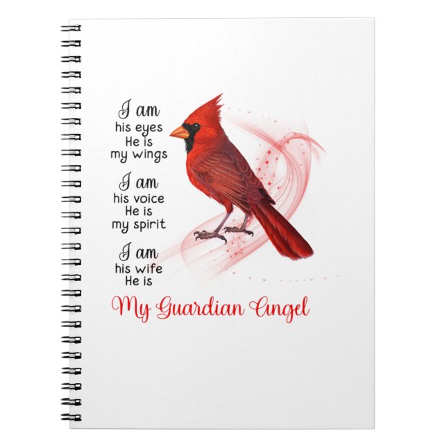 Caderno Espiral Red Cardinal My Guardian Angel (Frente)