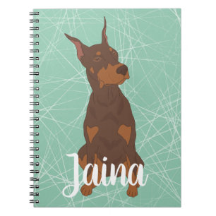 Caderno Espiral Red Doberman Pinscher