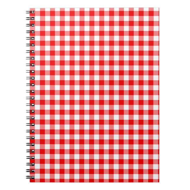 Caderno Espiral Red Gingham (Frente)