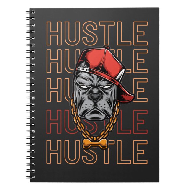 Caderno Espiral Red Hat Mad Dog Hustle (Frente)