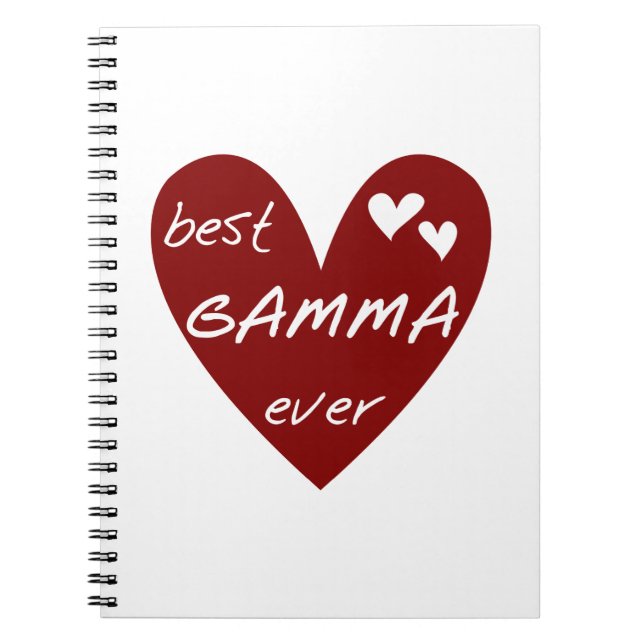 Caderno Espiral Red Heart Best Gamma Ever Gifts (Frente)