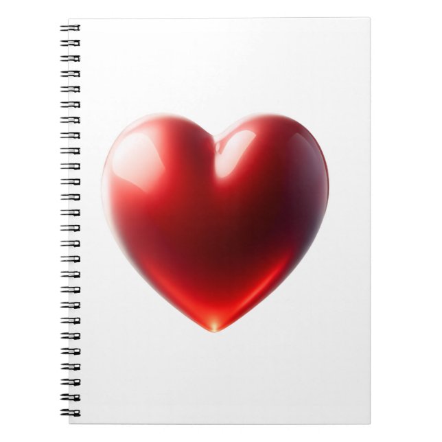Caderno Espiral Red Heart Notebook (Frente)