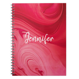 Caderno Espiral Red Hot Swirls Personalizado