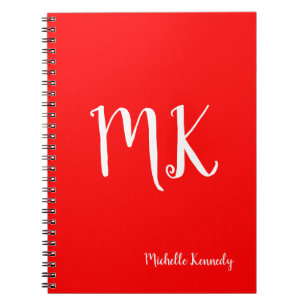Caderno Espiral Red Modern Professional Personalizado