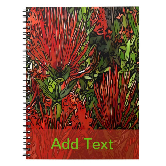 Caderno Espiral Red Orange Firebush (Frente)