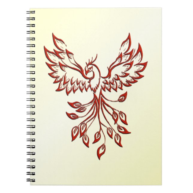 Caderno Espiral Red Phoenix Rises (Frente)
