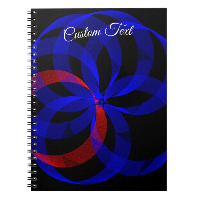Caderno Espiral Red Revolving Accent Geometric Spiral Notebook (Frente)