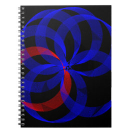 Caderno Espiral Red Revolving Accent Geometric Spiral Notebook