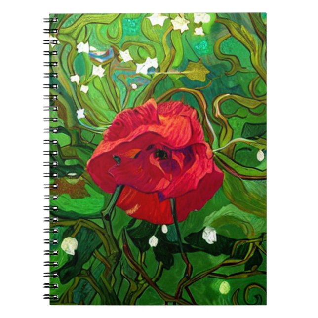 CADERNO ESPIRAL RED ROSE  (Frente)
