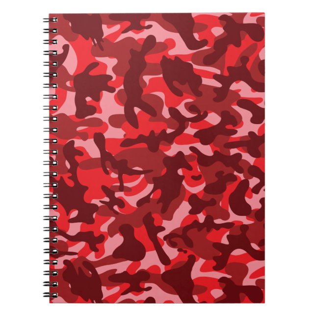 Caderno Espiral Red Salmon Camouflage (Frente)