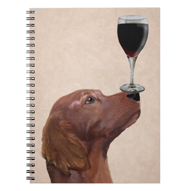 Caderno Espiral Red Setter Dog Au Vin 2 (Frente)