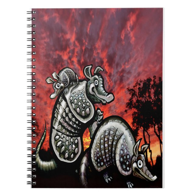 Caderno Espiral Red Sky Armadillos (Frente)