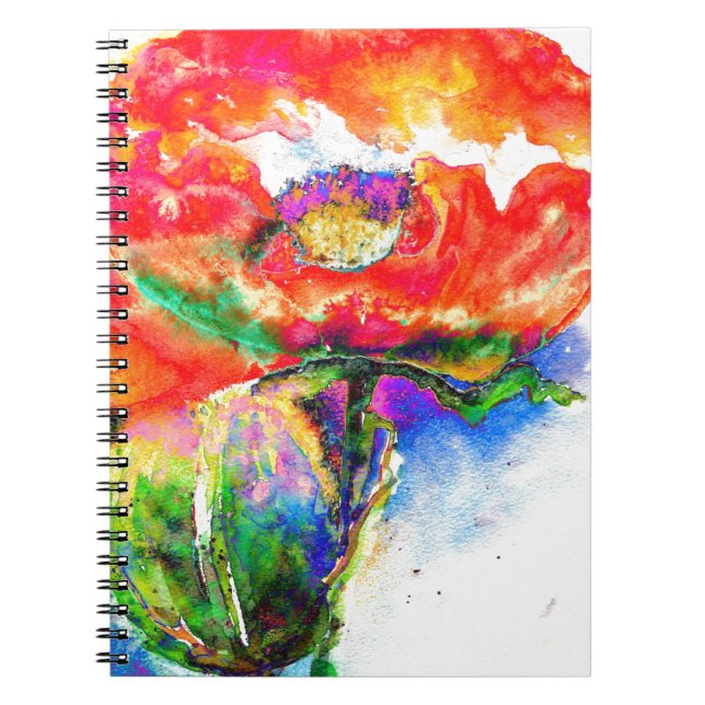 Caderno Espiral Red Solar Poppy (Frente)