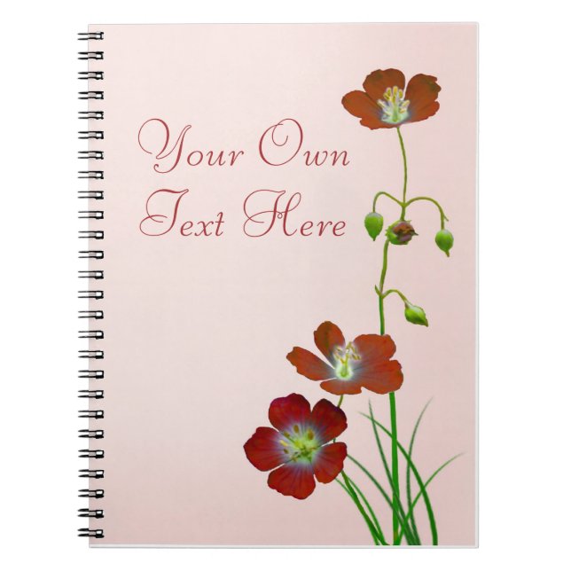 Caderno Espiral Red Wildflower (Frente)