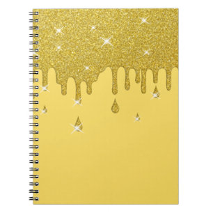 Caderno Espiral Reduzir o Efeito Dourado da Glitter e as Sparkles