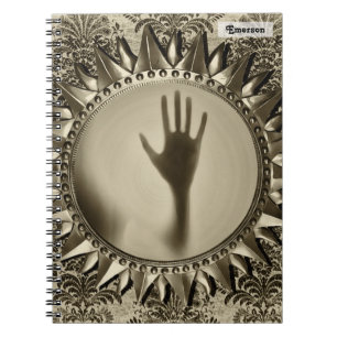 Caderno Espiral Reflexão Moderna à Mão Fantasma - Espelho De Br