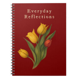 Caderno Espiral Reflexões do Jardim de Tulipas — Luxe Journal