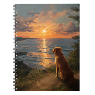 Caderno Espiral Reflexões Sunset com Notebook para Retriever de Ou