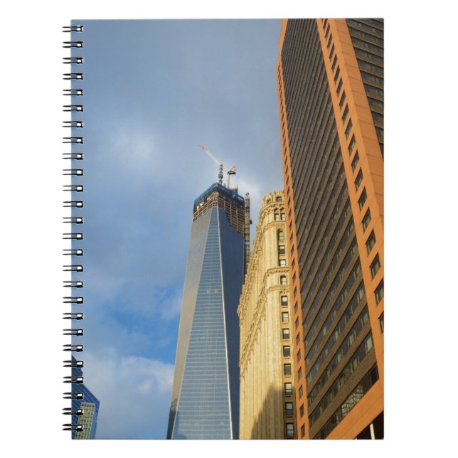 Caderno Espiral Reflexos de Arranha-céus de Nova York (Frente)