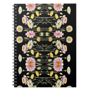 Caderno Espiral Reflexos Florais