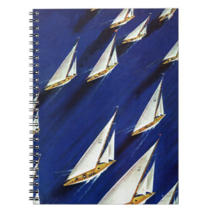 Caderno Espiral Regata do veleiro pela solda do esqui