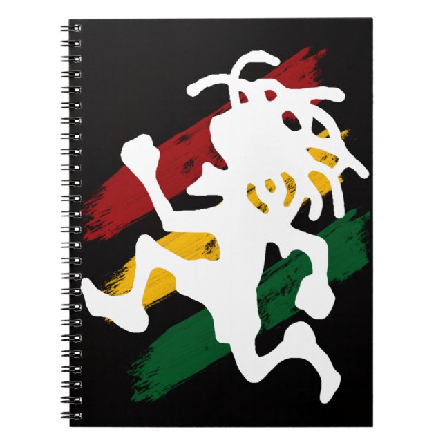 Caderno Espiral Reggae de Cori Reith Rasta (Frente)