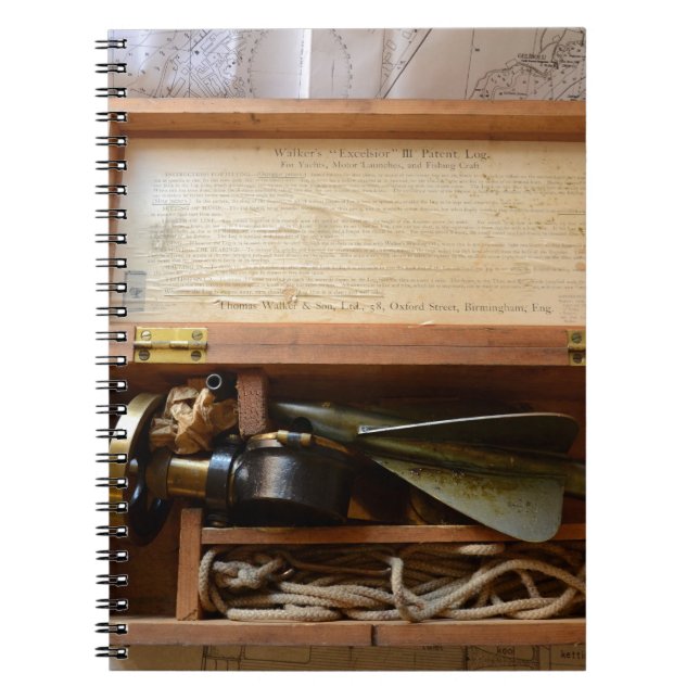 Caderno Espiral Registro Anterior de Navio (Frente)