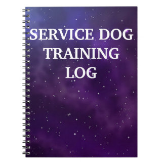 Caderno Espiral Registro de treinamento do Service Dog