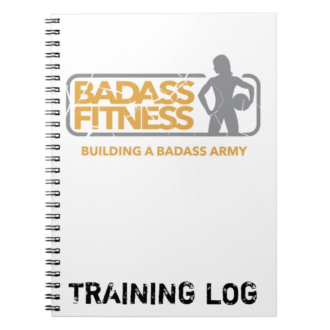 Caderno Espiral Registro do treinamento da malhação de (Frente)