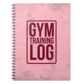 Caderno Espiral Registro do treinamento do Gym