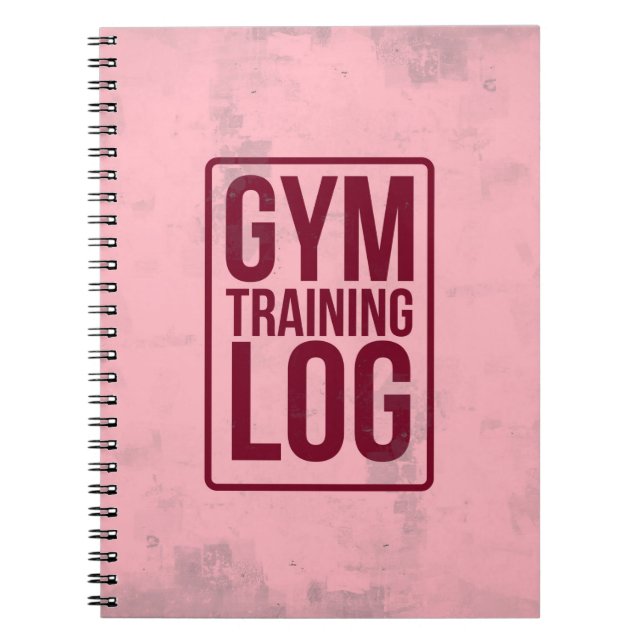 Caderno Espiral Registro do treinamento do Gym (Frente)
